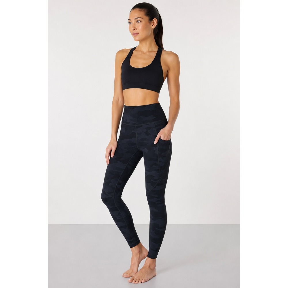 Sweaty Betty Power Full Length Workout Leggings Black Camo Size 8 Pilates